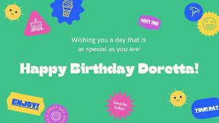 Happy Birthday Doretta [upl. by Royce948]