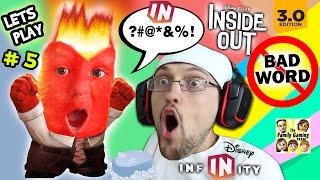 Lets Play DISNEY INFINITY 30 INSIDE OUT 5 Chases Curse Word Mental Notes Phase 1 2  FGTEEV [upl. by Oremo]