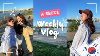 Hangang Park à la golden hour amp Coffee Time  Weekly Vlog 4 [upl. by Ilenna]