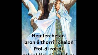 Welsh Folk Song  Hen Ferchetan English Lyrics in description  Maer Gymraeg ar sgrin [upl. by Goodill238]