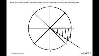 Espiral de Arquímedes [upl. by Oznecniv303]