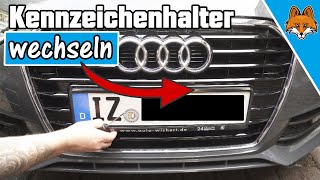 Kennzeichenhalter wechseln  einfache Anleitung 🚗✅ [upl. by Margarethe]