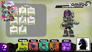 NS Amiibo  Splatoon 2  All Inkling Amiibo Exclusive Gear [upl. by Marou763]