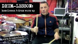 Drum Warm Up Stickings amp Techniques with Triplets  HOMELESSON 1 [upl. by Vinson437]