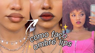 COMO FAZER CONTORNO DE BOCA PERFEITO  3 estilos de ombré lips 👄💄✨ [upl. by Eelannej]