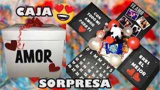 DIY🎁CAJA SORPRESA PARA TU NOVIOA❤ SAN VALENTÍN CUMPLEAÑOS ANIVERSARIO TUTORIAL PASO A PASO✂ [upl. by Aneehs]