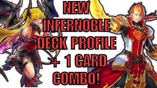 NEW INFERNOBLE KNIGHTAZAMINAFIENDSMITH DECK PROFILE  1 CARD COMBO POST RAGE OF THE ABYSS [upl. by Pinkham912]