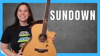 Sundown Guitar Lesson with FUN Lick [upl. by Shah]