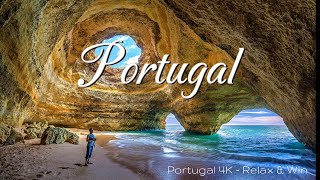 Portugal 4K  Scenic Relaxation Film With Relaxing Music [upl. by Haldeman]