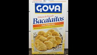 Goya Bacalaitos Fish Fritter Mix Review [upl. by Newby114]