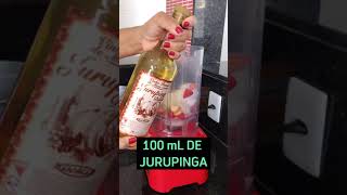 RECEITA DE DRINK  COQUETEL DE MORANGO COM JURUPINGA [upl. by Rica]