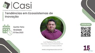 Palestra Tendências em Ecossistemas de Inovação [upl. by Ennazor]