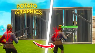 comment avoir les potato graphics FORTNITE [upl. by Abrahamsen]