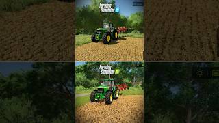 PLOWING COMPARISON 🚜  FS22 VS FS 25 farming farmingsimulator25 fyp shorts [upl. by Marder]