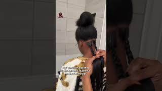 How to do Knotless box braids for beginners hair braids hairgrowthtips hairstyle [upl. by Bevin]