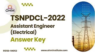 TSNPDCL 2022 Assistant Engineer Question Paper with key  Electrical Engineering  OHM Institute [upl. by Wheeler]