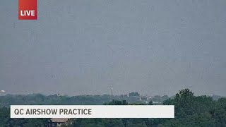 Thunderbirds soar through the Quad Cities sky ahead of weekend air show [upl. by Euqirne]