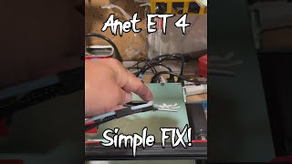 Anet ET4 Simple Fix for Homing Up  Silly but it works like a champ [upl. by Nnairda]