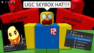 The most insane hat glitch just happened Skybox accessories ROBLOX [upl. by Stanway645]