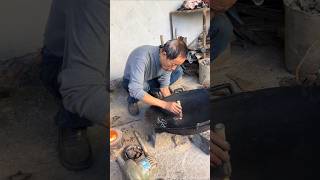 Traditional Cast Iron Pan Repairing Technique [upl. by Petrick]