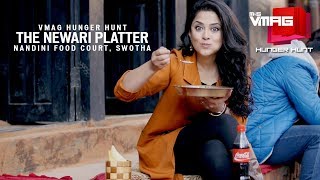 The Newari Platter  Nandini Food Court  CocaCola Hunger Hunt  VMAG [upl. by Lebasile232]