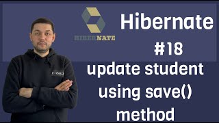 18 Hibernate  Hibernate update student using save method [upl. by Nnyleimaj]