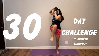 DAY 1 30 Day Challenge  10 Minute Workout  Darebee  At Home Workout  Beginner Friendly [upl. by Oicnerual]