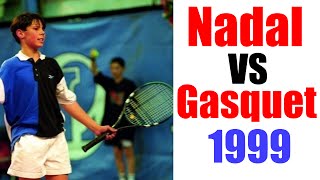 Rafael Nadal vs Richard Gasquet At 12 Years Old  Junior Tennis Players [upl. by Aivalf]