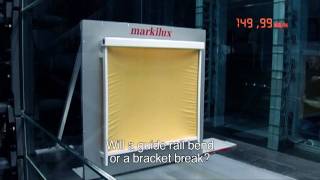 Wind Tunnel Test markilux 620 zip  frontal air flow [upl. by Eiramait473]