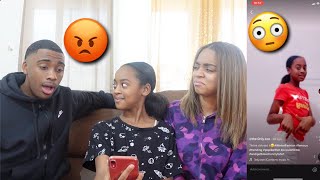 REACTING TO MY 10 YEAR OLD SISTERS TIK TOKS UNBELIEVABLE [upl. by Erodeht]