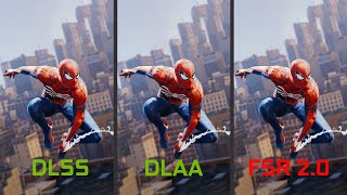 DLAA vs DLSS vs FSR 20 Spider Man Remastered [upl. by Conard]