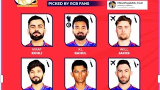 RCB Playing 11 For IPL 2025RCB IPL Mega Auction 2024 Players List [upl. by Euqnimod]