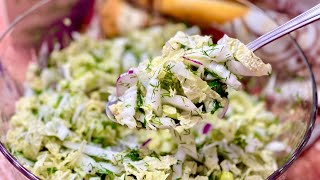 Napa Cabbage Side Salad The Lazy Girls Kitchen [upl. by Dranek999]