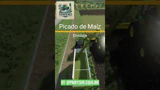 Picamos maiz en hautbeyleron y al silo para ensilaje farmingsimulator22 farmingsimulator25 [upl. by Huai]