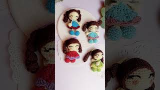 Bambolina crochet model 2 crochet crochetkeychain amigurumiindonesia [upl. by Annoet]