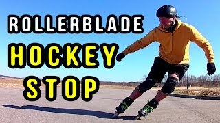 How I Learned the ICE HOCKEY STOP on Inline Skates [upl. by Serg]