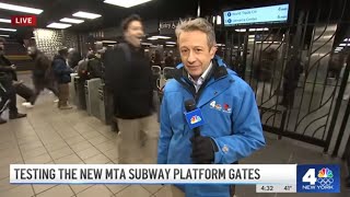 MTA defends new fare gates in subways despite people piggybacking through  NBC New York [upl. by Eyt]