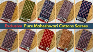 Pure Maheshwari Cotton Sarees  Lakhani Cottons Surat  Gulab Pari Vol1 [upl. by Holloway]