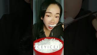 White powdery ice eating asmr [upl. by Pagas495]