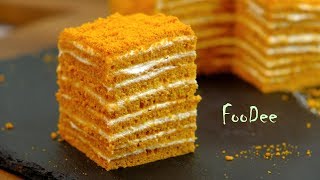 МЕДОВИК за 30 минут  Простой рецепт без раскатки коржей  Honey Cake recipe [upl. by Paehpos]