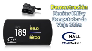 Monitor HUD Velocimetro y Computador de Viaje OBD2 CAN  Demostracion  VENTAS COLOMBIA 3165156942 [upl. by Tsugua]