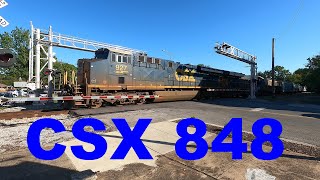 CSX 848 with 927 3449 in Athens at Washington Street [upl. by Seniag]