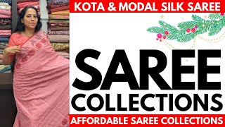 SAREE COLLECTIONS  KOTA amp MODALSILK  AFFORDABLE  04MAY24 [upl. by Whitcomb]