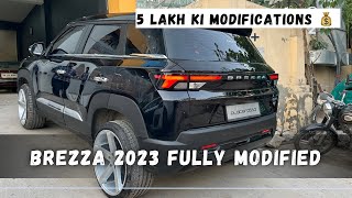 Brezza 2023 Modifications  Z Black  Modified Interior  13 Lakh Ki Brezza 💰🔥 [upl. by Lontson236]