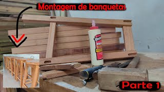 Dicas de colagem e encaixe MONTANDO BANQUETA Veja como fazer colagem da maneira correta [upl. by Aninnaig669]