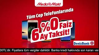 Tüm Cep Telefonlarında 0 Faiz 6 Ay Taksit MediaMarkt [upl. by Lanaj]