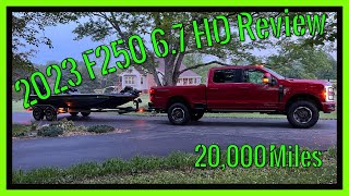 2023 Ford Super Duty Tremor 67  20000 mile review [upl. by Stavro]