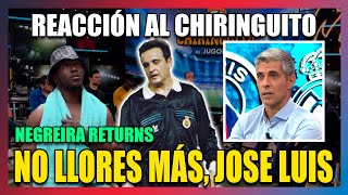 REACCIONO A LA LLORERA DE JOSE LUIS SÁNCHEZ EN EL CHIRINGUITO VUELVE NEGREIRA ATLÉTICOREAL MADRID [upl. by Akinhoj]