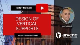 13 Design of vertical pressure vessel supports [upl. by Croteau]