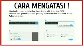 MENGATASI PERIZINAN SD CARD XIAOMI [upl. by Odlamur]